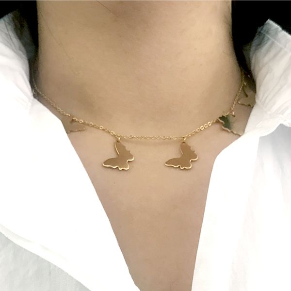 suqi gold silver butterfly anchor tassels necklack for women stainless steel non-fading necklace neck chains choker jewellery, Golden;silver
suqi gold silver butterfly anchor tassels necklack for women stainless steel non-fading necklace neck chains choker jewellery, Golden;silver