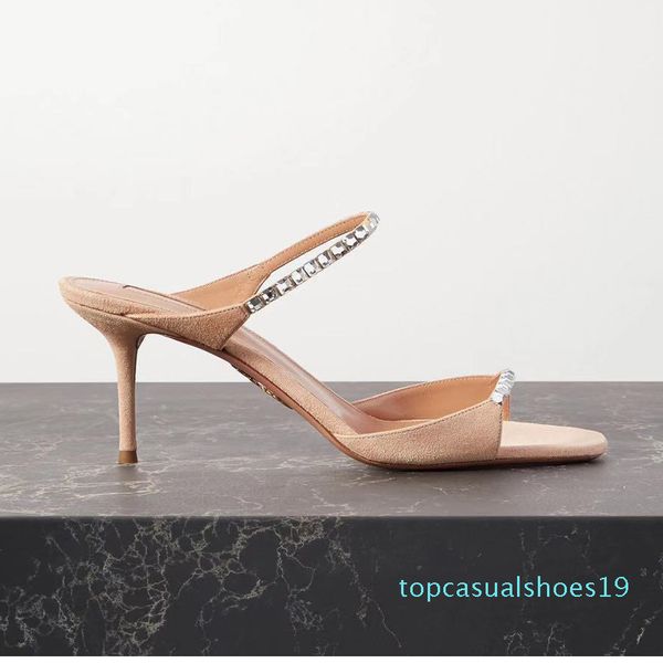 slippers women summer high heels ladies slides 2020 sandalias mujer crystal sandalias mujer luxury outside zapatos de t19, Black 
slippers women summer high heels ladies slides 2020 sandalias mujer crystal sandalias mujer luxury outside zapatos de t19, Black