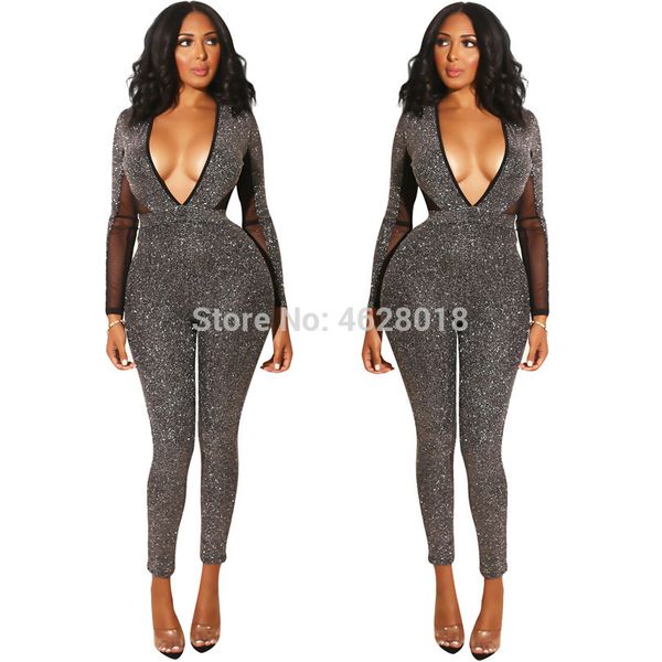 2019 sequined drilling perspective party v-neck backless bodycon autumn/winter women fashion jumpsuits rompers y8048, Black;white
2019 sequined drilling perspective party v-neck backless bodycon autumn/winter women fashion jumpsuits rompers y8048, Black;white