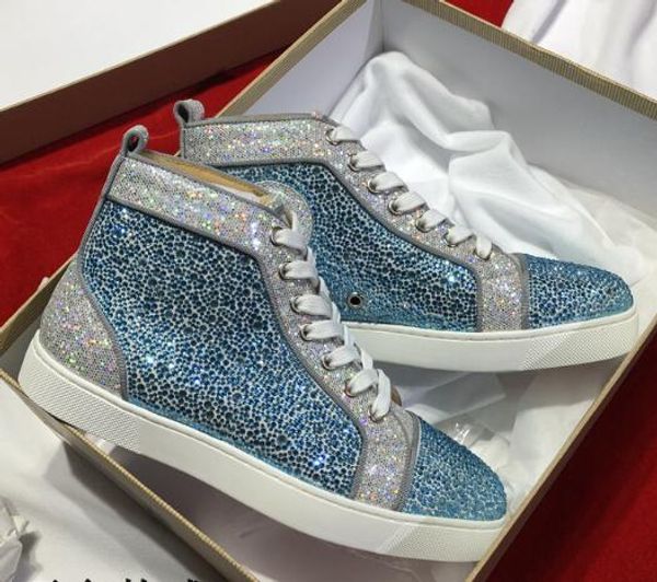 luxury designer mens red bottom sneakers slip-on roller boat mens women suede spike crystal leather shoes kanye platform star sport sneaker9, Black
luxury designer mens red bottom sneakers slip-on roller boat mens women suede spike crystal leather shoes kanye platform star sport sneaker9, Black