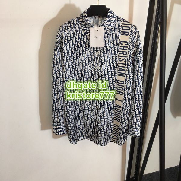 Women polye ter hirt high end cu tom long leeve hirt pari fa hion week letter blou e djkl 
Women polye ter hirt high end cu tom long leeve hirt pari fa hion week letter blou e djkl