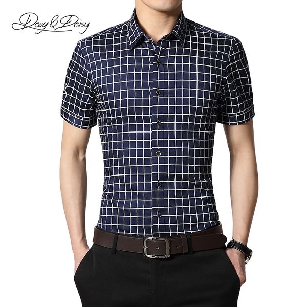 davydaisy 2019 new summer men shirt fashion short sleeved classical plaid brand clothing business shirt man ds034, White;black
davydaisy 2019 new summer men shirt fashion short sleeved classical plaid brand clothing business shirt man ds034, White;black