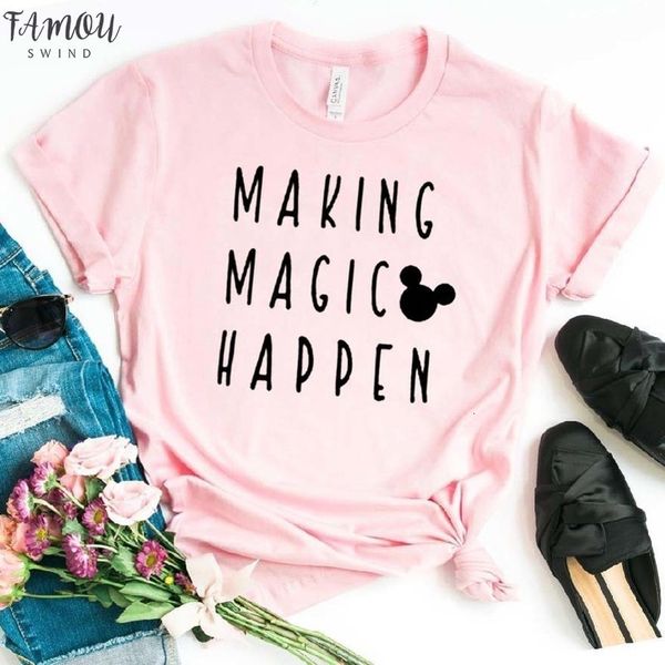 making magic happen print women tshirt cotton casual funny t shirt for lady girl hipster drop ship na 282, White
making magic happen print women tshirt cotton casual funny t shirt for lady girl hipster drop ship na 282, White