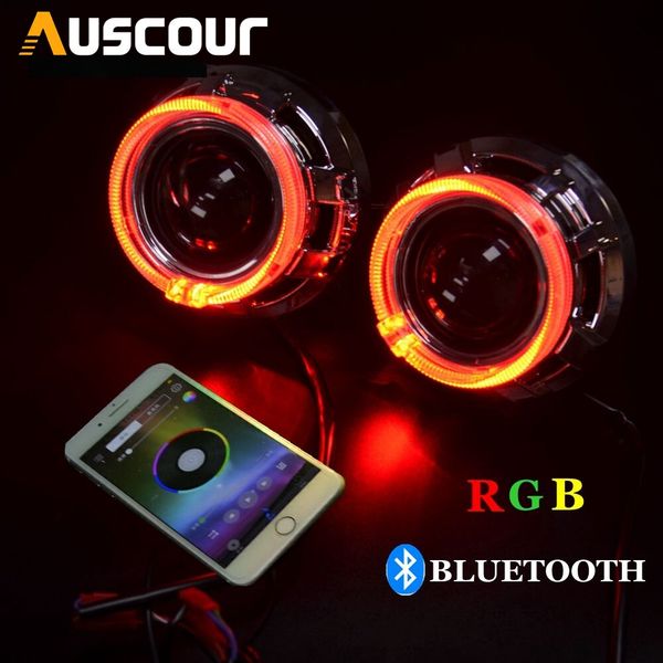 2pcs 2.5 inch car bixenon projector lens car assembly kit with rgb app bluetooth angel eyes shrouds hearlight h1 h4 h7 modify
2pcs 2.5 inch car bixenon projector lens car assembly kit with rgb app bluetooth angel eyes shrouds hearlight h1 h4 h7 modify