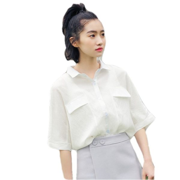 summer 2009 women's clothes new xiaoqing literature and 100 sets of breathable cotton and hemp short sleeve shirts for women, White
summer 2009 women's clothes new xiaoqing literature and 100 sets of breathable cotton and hemp short sleeve shirts for women, White