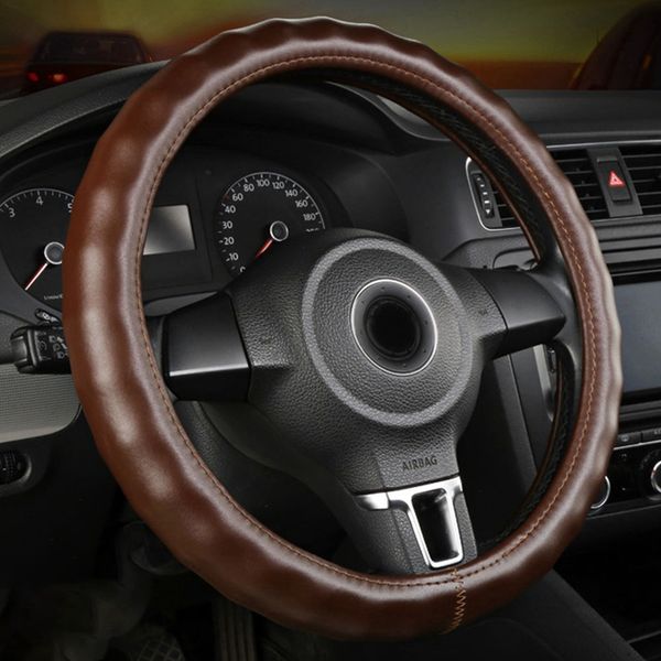 genuine leather universal car steering wheel cover anti-slip durable auto steering wheel protector car styling
genuine leather universal car steering wheel cover anti-slip durable auto steering wheel protector car styling