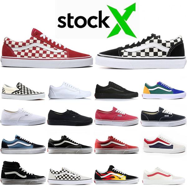 stock x van off the wall fashion canvas sneakers old skool sk8 men women skateboard triple black white checkerboard trainers casual shoes, White;red
stock x van off the wall fashion canvas sneakers old skool sk8 men women skateboard triple black white checkerboard trainers casual shoes, White;red