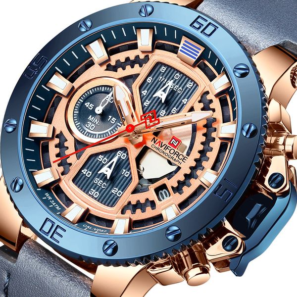 naviforce new men watch sport chronograph military army wristwatch leather quartz male clock relogio masculino, Slivery;brown
naviforce new men watch sport chronograph military army wristwatch leather quartz male clock relogio masculino, Slivery;brown