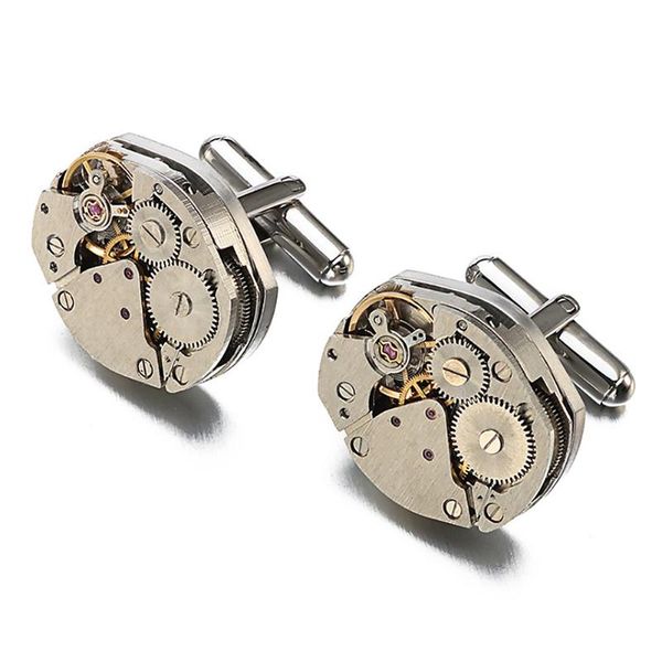 steampunk gift vintage watch movement anniversary round silver clothing accessories valentines high-end men cufflinks festival, Silver;golden
steampunk gift vintage watch movement anniversary round silver clothing accessories valentines high-end men cufflinks festival, Silver;golden