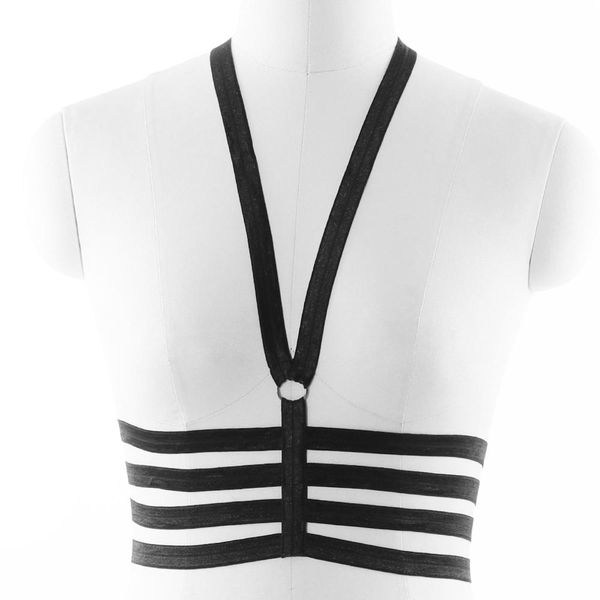 women bondage black lingerie body harness cage bra goth body cage elastic adjustable punk harness belt, Black;white
women bondage black lingerie body harness cage bra goth body cage elastic adjustable punk harness belt, Black;white