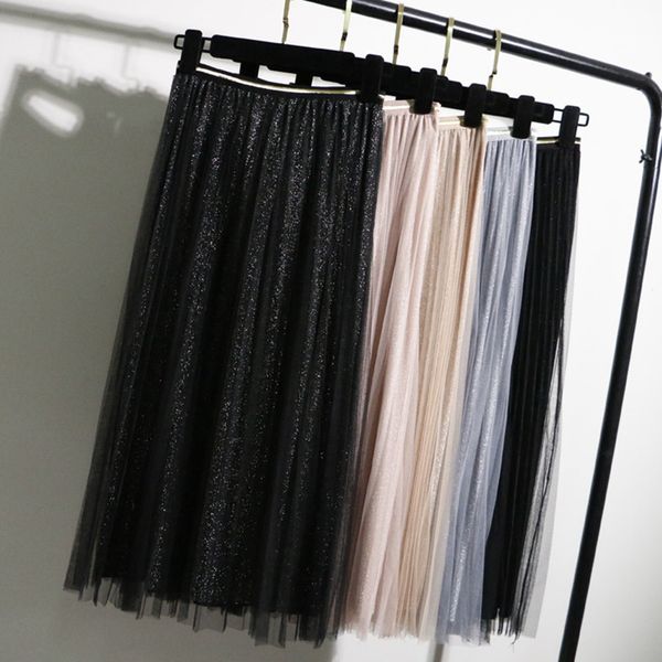 high waist pleated midi skirt ankle length tutu skirt tulle skirts womens black gray spring summer elastic
high waist pleated midi skirt ankle length tutu skirt tulle skirts womens black gray spring summer elastic