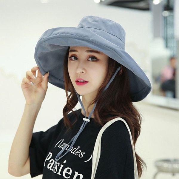 summer foldable bucket hat women sun hat double-sided outdoor sunscreen fisherman's hunting cap leisure beach hats, Blue;gray
summer foldable bucket hat women sun hat double-sided outdoor sunscreen fisherman's hunting cap leisure beach hats, Blue;gray