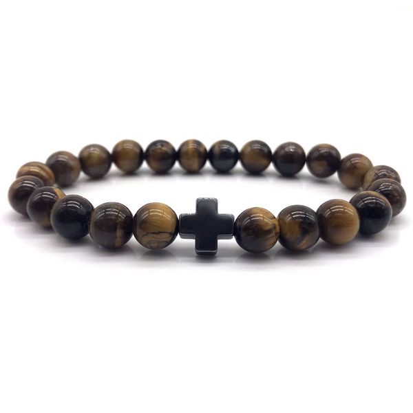 minimalist 8mm beads cross bracelets man charm 5 kinds of natural stone braclet for men yoga jewelry erkek bileklik pulseras, Black
minimalist 8mm beads cross bracelets man charm 5 kinds of natural stone braclet for men yoga jewelry erkek bileklik pulseras, Black