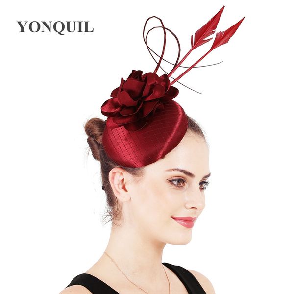 satin marron wedding fascinator hat gorgeous female feathers headwear with headband accessories nice flower chapeau
satin marron wedding fascinator hat gorgeous female feathers headwear with headband accessories nice flower chapeau