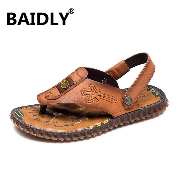 sandals men genuine leather soft sole casual shoes comfortable outdoor beach fashion summer men's slippers sandalia, Black
sandals men genuine leather soft sole casual shoes comfortable outdoor beach fashion summer men's slippers sandalia, Black