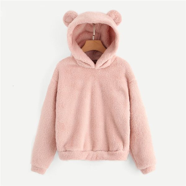 woman clothes women sweatshirt pink preppy lovely with bears ears solid teddy hoodie pullovers sweatshirt women campus casual sweatshirts, Black 
woman clothes women sweatshirt pink preppy lovely with bears ears solid teddy hoodie pullovers sweatshirt women campus casual sweatshirts, Black