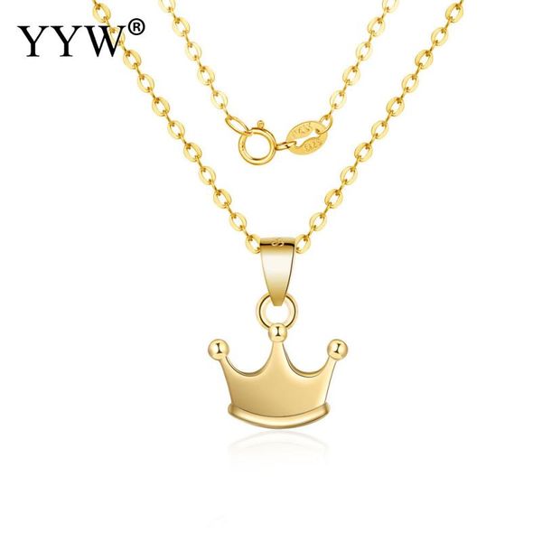 luxury women 925 sterling silver necklaces crown pendant charming female collarbone party dancing jewelry accessories bijoux, Golden;silver
luxury women 925 sterling silver necklaces crown pendant charming female collarbone party dancing jewelry accessories bijoux, Golden;silver