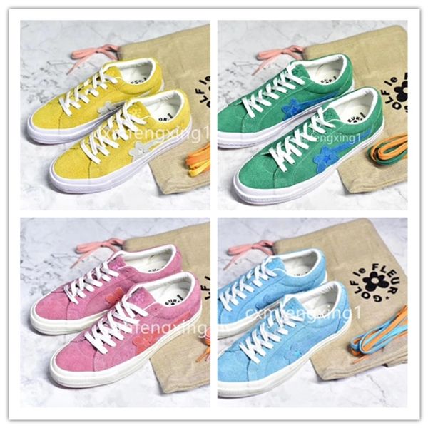 2018 new ttc the creator x one star golf le fleur wang suede red blue purple green yellow pink sunflower casual skate shoes with bag box, Black
2018 new ttc the creator x one star golf le fleur wang suede red blue purple green yellow pink sunflower casual skate shoes with bag box, Black