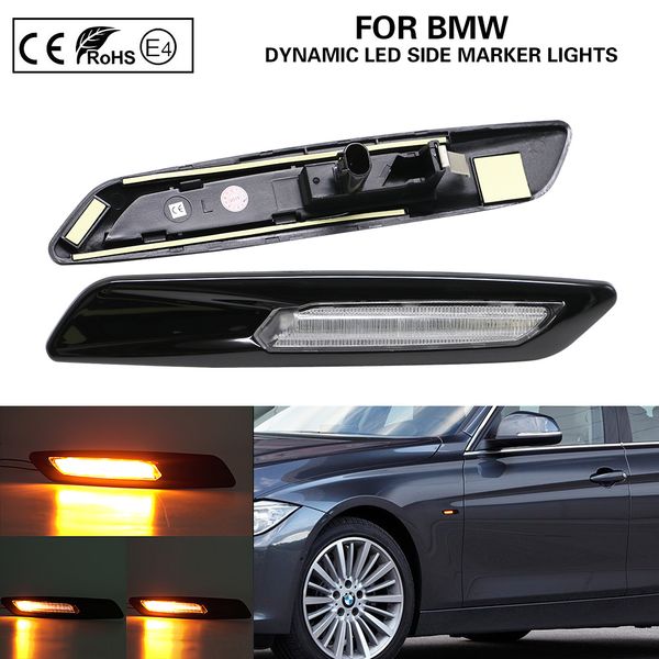 f10 style dynamic led side marker lamp turn signal light clear lens+black chrome finishes for e60 e61 e82 e88 e90 e91 e92e93
f10 style dynamic led side marker lamp turn signal light clear lens+black chrome finishes for e60 e61 e82 e88 e90 e91 e92e93