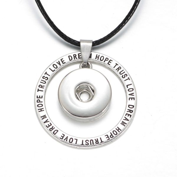 dz0349 new arrivals round snap button pendant necklace genuine leather link chain necklaces trendy jewelry, Silver
dz0349 new arrivals round snap button pendant necklace genuine leather link chain necklaces trendy jewelry, Silver