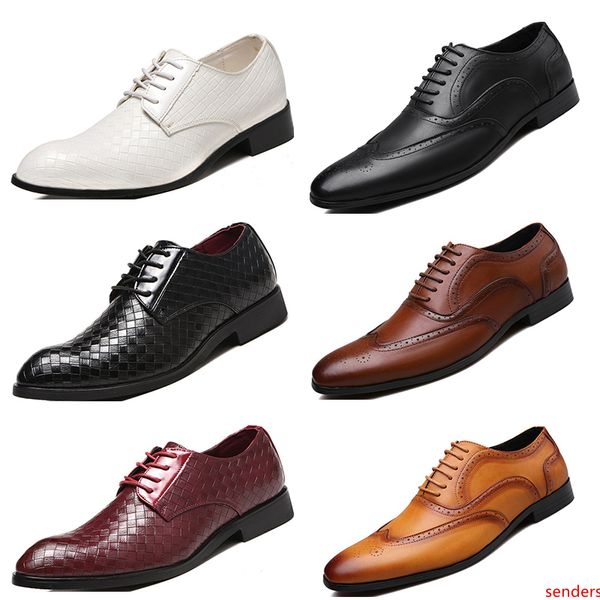 popular shoes for men dress leather black three white brown light brown fashion running shoes size 40-45
popular shoes for men dress leather black three white brown light brown fashion running shoes size 40-45