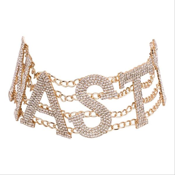 post 2019 new exaggerated big claw chain alloy letter necklace collar female fashion autumn boho style women necklace, Silver
post 2019 new exaggerated big claw chain alloy letter necklace collar female fashion autumn boho style women necklace, Silver