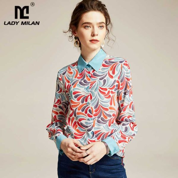 100% natural silk women's runway shirts turn down collar long sleeves printed fashion casual office shirt blouse, White
100% natural silk women's runway shirts turn down collar long sleeves printed fashion casual office shirt blouse, White