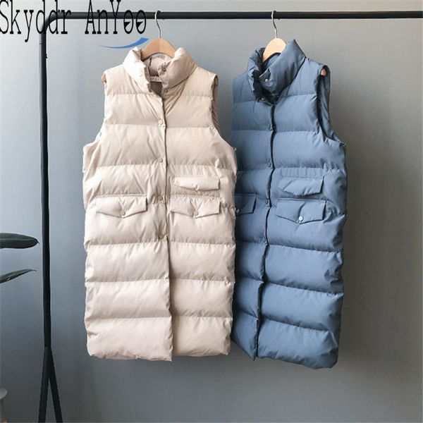 women autumn winter long vest stand collar female vest jackets stand casual korean sleeveless jacket ladies lange waistcoat, Black;white
women autumn winter long vest stand collar female vest jackets stand casual korean sleeveless jacket ladies lange waistcoat, Black;white