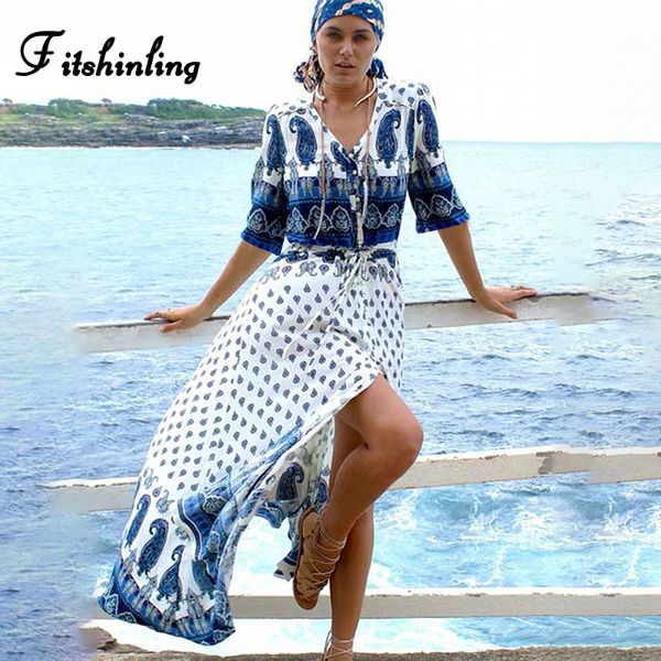 fitshinling buttons up boho long dress beach outing print vintage robe holiday 2020 new maxi dresses for women with sashes, Black;gray
fitshinling buttons up boho long dress beach outing print vintage robe holiday 2020 new maxi dresses for women with sashes, Black;gray