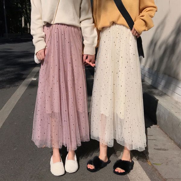 2020 new fashion mesh sweet skirt for women spring summer mid calf skirts womens japanese style clothes, Black
2020 new fashion mesh sweet skirt for women spring summer mid calf skirts womens japanese style clothes, Black