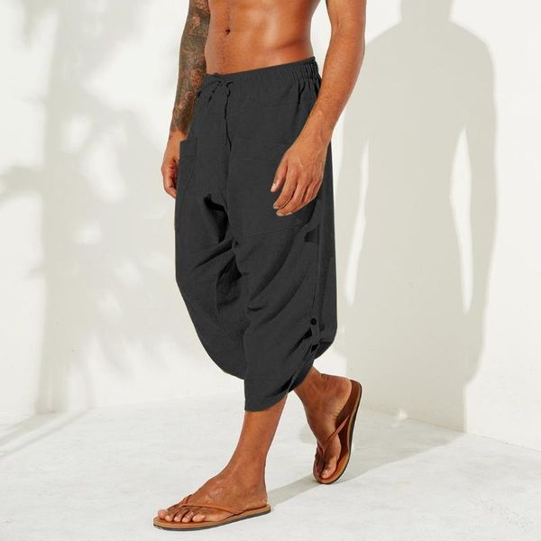 summer cotton harem pants men casual hip hop trousers drawstring cross bloomers calf-length pants joggers streetwear 2020, Black
summer cotton harem pants men casual hip hop trousers drawstring cross bloomers calf-length pants joggers streetwear 2020, Black
