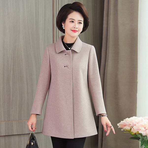 mother's woolen jacket 2018 new autumn and winter clothes middle-aged and long-term 40-year-old women's woolen overcoat 50, Black
mother's woolen jacket 2018 new autumn and winter clothes middle-aged and long-term 40-year-old women's woolen overcoat 50, Black