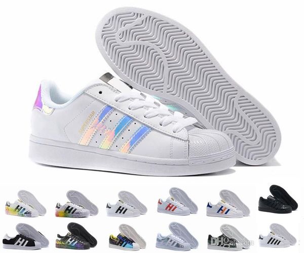 2018 super star white hologram iridescent junior superstars 80s pride womens mens trainers superstar casual shoes size5-11
2018 super star white hologram iridescent junior superstars 80s pride womens mens trainers superstar casual shoes size5-11