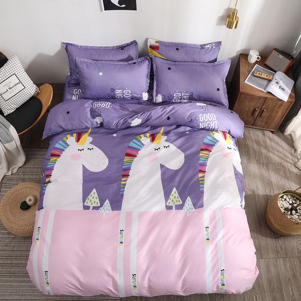 colorful unicorn love cartoon super soft student bedding sheet set pillowcase duvet cover bed room dormitory home decoration
colorful unicorn love cartoon super soft student bedding sheet set pillowcase duvet cover bed room dormitory home decoration