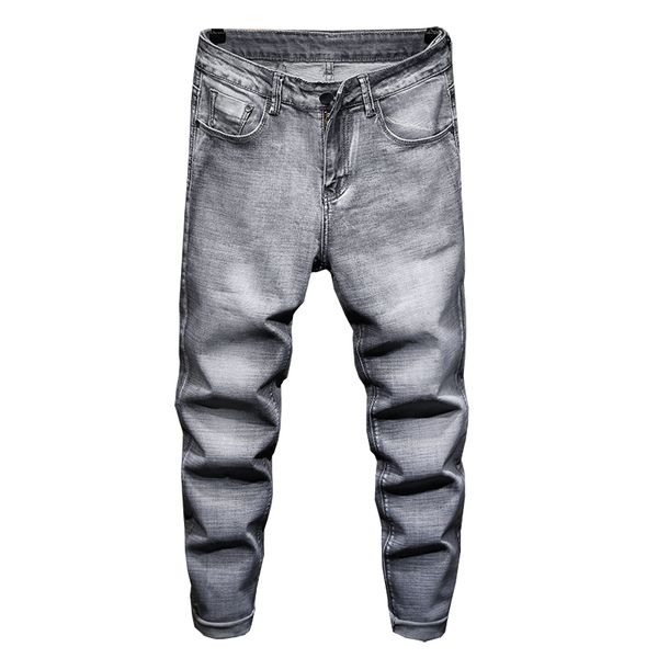 men's jeans men business slim classic style gray cotton smart casual elastic straight denim pants trousers 28-40, Blue
men's jeans men business slim classic style gray cotton smart casual elastic straight denim pants trousers 28-40, Blue