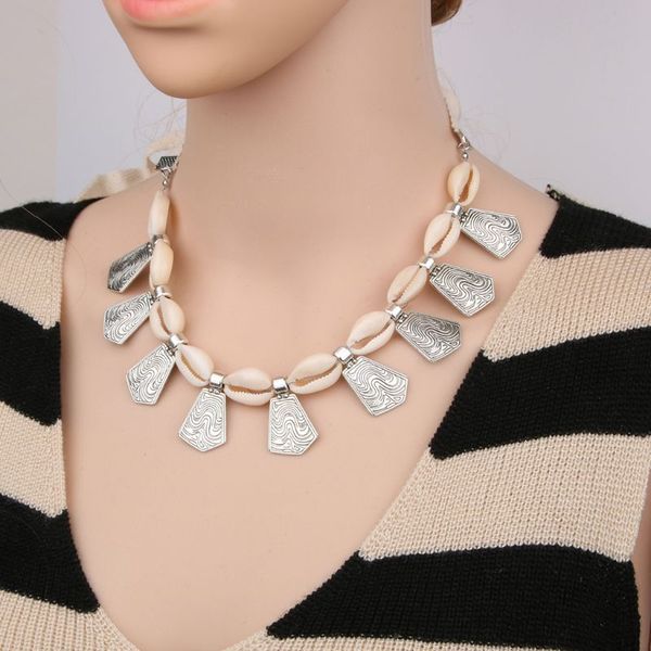 bohemia beach sea shell coin necklace choker chain pendant fashion women jewelry summer charm gift, Silver
bohemia beach sea shell coin necklace choker chain pendant fashion women jewelry summer charm gift, Silver