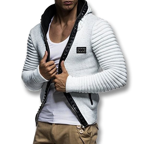 2018 men spring autumn thick zip sweaters cardigans knitwear male casual fashion hooded white knitted sweaters outwear hombre, White;black
2018 men spring autumn thick zip sweaters cardigans knitwear male casual fashion hooded white knitted sweaters outwear hombre, White;black