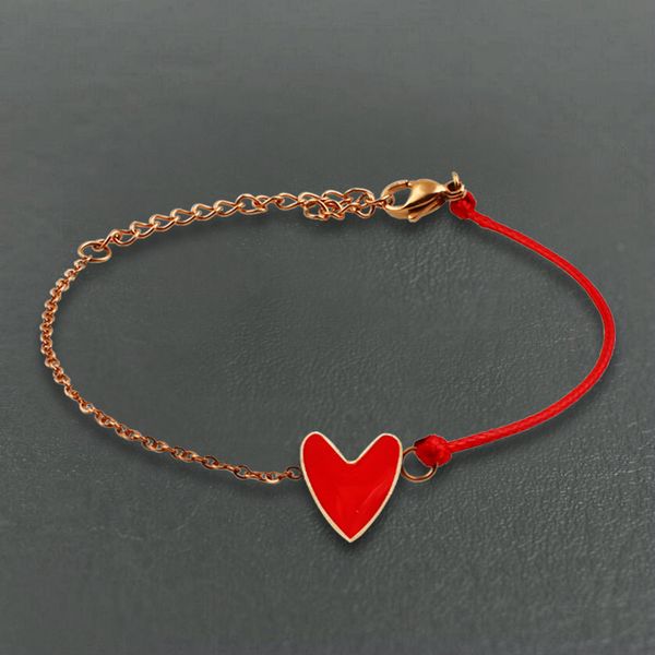 women bracelet stainless steel couple bracelet fashion red heart rose gold chains gifts for woman accessories wholesale, Black
women bracelet stainless steel couple bracelet fashion red heart rose gold chains gifts for woman accessories wholesale, Black