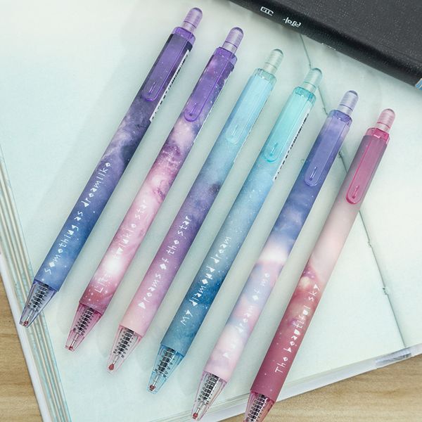 6pcs fantastic starry sky gel pen 0.5mm ballpoint black color school pens for writing signature gift office supplies fb211
6pcs fantastic starry sky gel pen 0.5mm ballpoint black color school pens for writing signature gift office supplies fb211