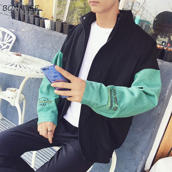 jackets men stand collar patchwork leisure single breasted simple all-match korean style daily jacket mens trendy ulzzang coats, Black;brown
jackets men stand collar patchwork leisure single breasted simple all-match korean style daily jacket mens trendy ulzzang coats, Black;brown