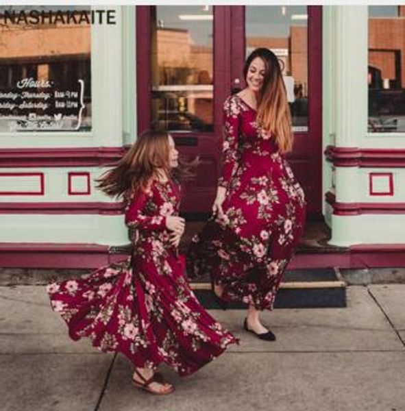 mother daughter dresses wine floral long vestidos mother and daughter clothes mom and daughter dress family matching clothes, Blue
mother daughter dresses wine floral long vestidos mother and daughter clothes mom and daughter dress family matching clothes, Blue