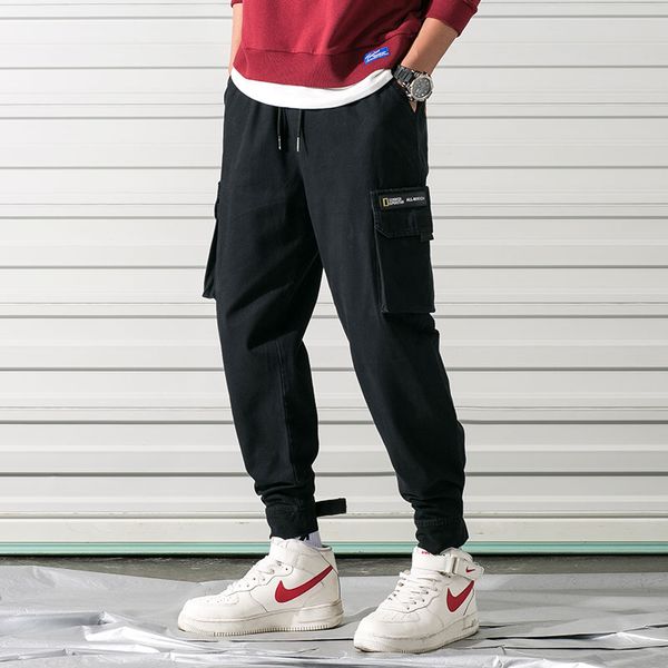 нью-streetwear мужской мульти карманы грузовой шаровары hip hop casual male track pants joggers брюки мода harajuku мужчина, Black
нью-streetwear мужской мульти карманы грузовой шаровары hip hop casual male track pants joggers брюки мода harajuku мужчина, Black