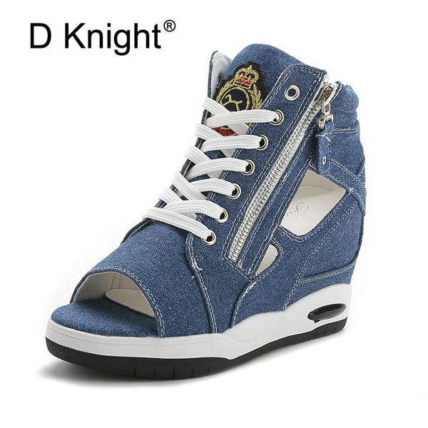 women peep toe sandals summer platform wedge invisible high heels boots rome style side zip casual shoes woman silver blue white, Black
women peep toe sandals summer platform wedge invisible high heels boots rome style side zip casual shoes woman silver blue white, Black