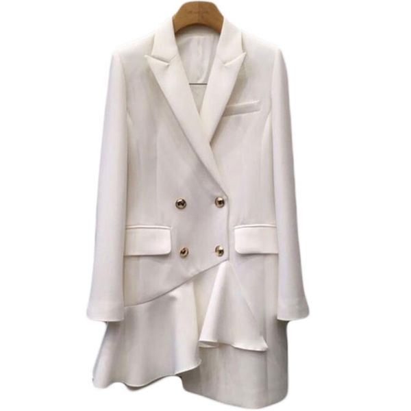 2019 spring autumn new fashion straight long small suit women double breasted irregular blazer plus size 2xl, White;black
2019 spring autumn new fashion straight long small suit women double breasted irregular blazer plus size 2xl, White;black