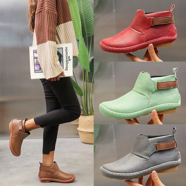 w- explosion models large size fashion solid color casual non-slip autumn and winter new round head women's shoes boots, Black
w- explosion models large size fashion solid color casual non-slip autumn and winter new round head women's shoes boots, Black