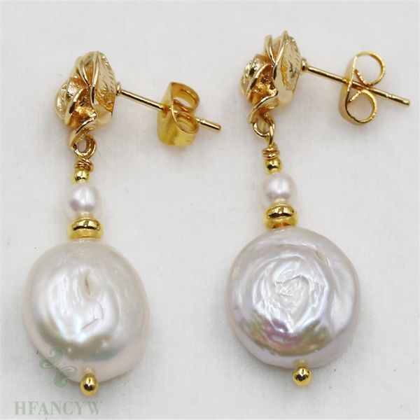 14-15mm white baroque pearl earrings hook women luxury wedding accessories gift mesmerizing fashion twopin cultured natural, Silver
14-15mm white baroque pearl earrings hook women luxury wedding accessories gift mesmerizing fashion twopin cultured natural, Silver