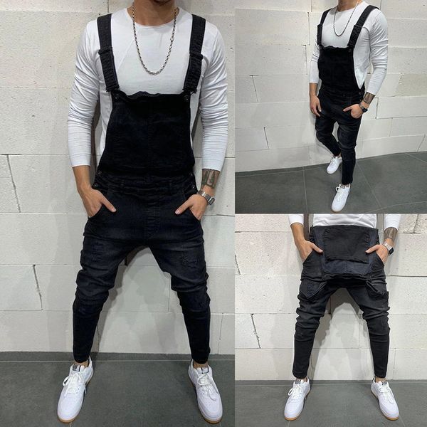 mjartoria denim overalls autumn new fashion men's ripped skinny jeans destroyed frayed slim denim pant overalls zipper, Blue
mjartoria denim overalls autumn new fashion men's ripped skinny jeans destroyed frayed slim denim pant overalls zipper, Blue