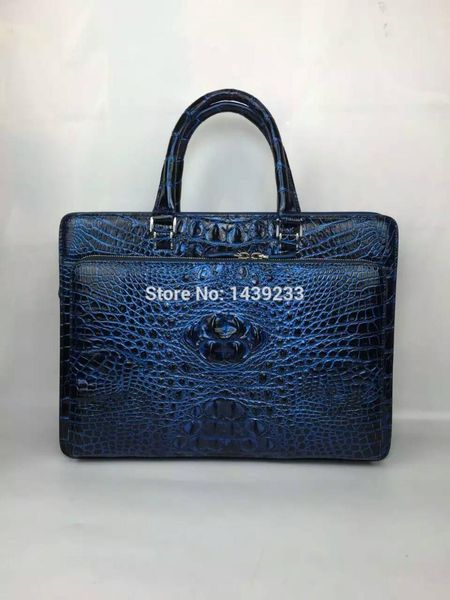100% genuine crocodile leather skin briefcase men lapbag aligator leather skin men business bag colorful blue
100% genuine crocodile leather skin briefcase men lapbag aligator leather skin men business bag colorful blue