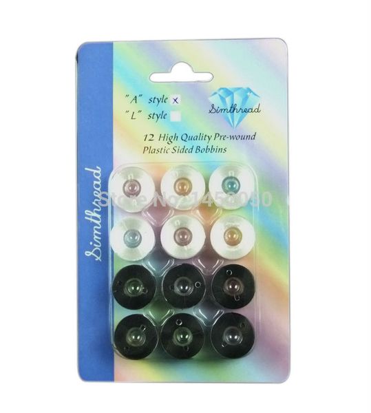 new arrival type a pre-wound reusable plastic bobbins embroidery thread, for brother embroidery machine, Black;white
new arrival type a pre-wound reusable plastic bobbins embroidery thread, for brother embroidery machine, Black;white