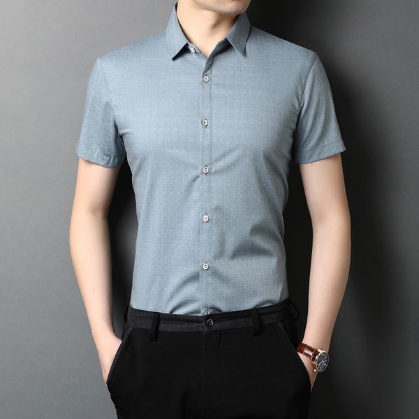 2020 summer new business gentleman british style banquet men's casual short-sleeved shirt luxury high-quality slim shirt y540236, White;black
2020 summer new business gentleman british style banquet men's casual short-sleeved shirt luxury high-quality slim shirt y540236, White;black